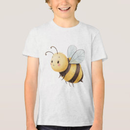 Süße lächelnde Hummel-Illustration Tri-Blend Shirt