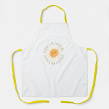 Süße lächelnde Sonne All-Over Print Schürze