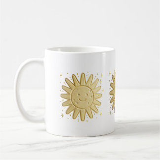 Süße lächelnde Sonne – Kawaii-Sonnen-Wasserfarben- Kaffeetasse