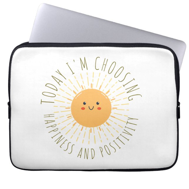 Süße lächelnde Sonne  Laptopschutzhülle (Vorderseite)