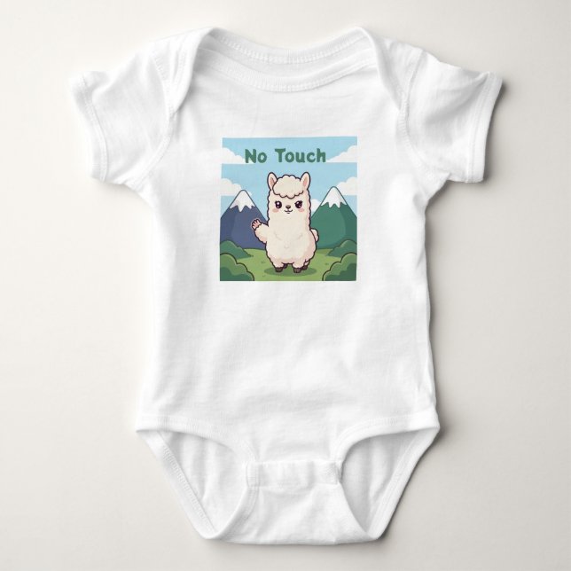 Süße Lama  Baby Strampler (Vorderseite)