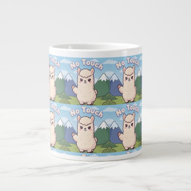 Süße Lama  Jumbo-Tasse (Vorderseite)