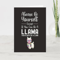 Süße Lama-Karten Lustiger Humor Alpaka Tier
