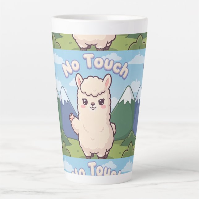 Süße Lama  Milchtasse (Vorderseite)