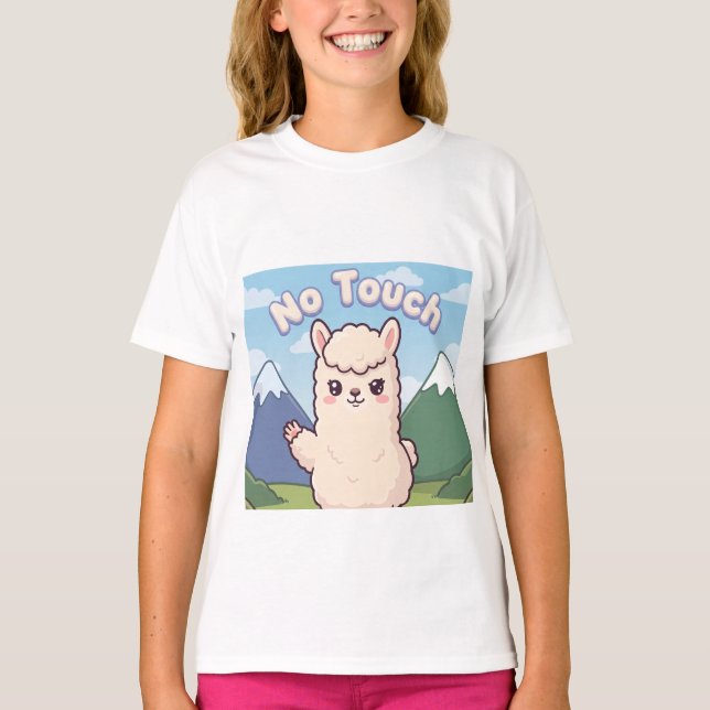 Süße Lama  T-Shirt (Vorderseite)