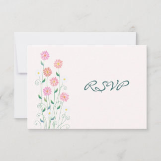 Süße Landmargeriten Einfache Hochzeits-RSVP RSVP Karte