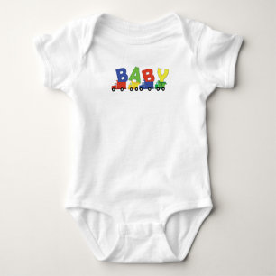 Süße Lastwagen Baby Shower Konstruktion Strampler