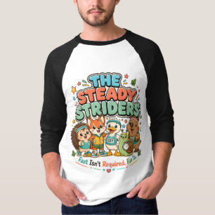 Süße Laufclub-Tierfreunde der Steady Striders T-Shirt