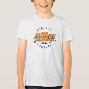 Süße Laufende Kekse & Cracker Freunde Kinder T-Shi Tri-Blend Shirt