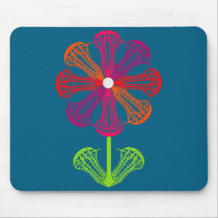 Süße Lax Mädchen Lacrosse Spielerin Stock . Mädche Mousepad