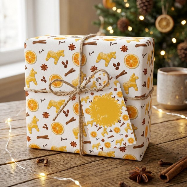 Süße Lebkuchen & Gewürze Weihnachtspapier Geschenkpapier (Von Creator hochgeladen)