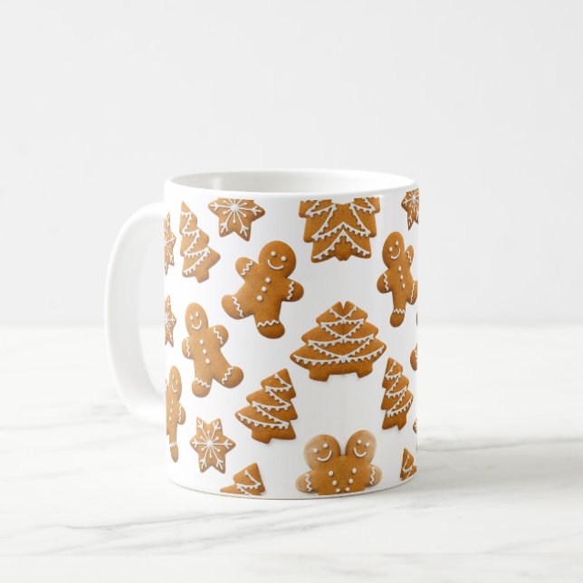 Süße Lebkuchen-Weihnachts-Tasse Kaffeetasse (Vorderseite Links)