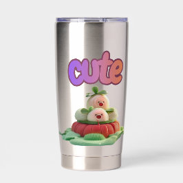 Süße Leckereien 3D Kawaii Kunst Thermobecher