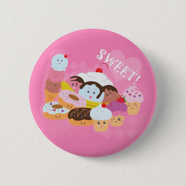 Süße Leckereien Button (Vorderseite)