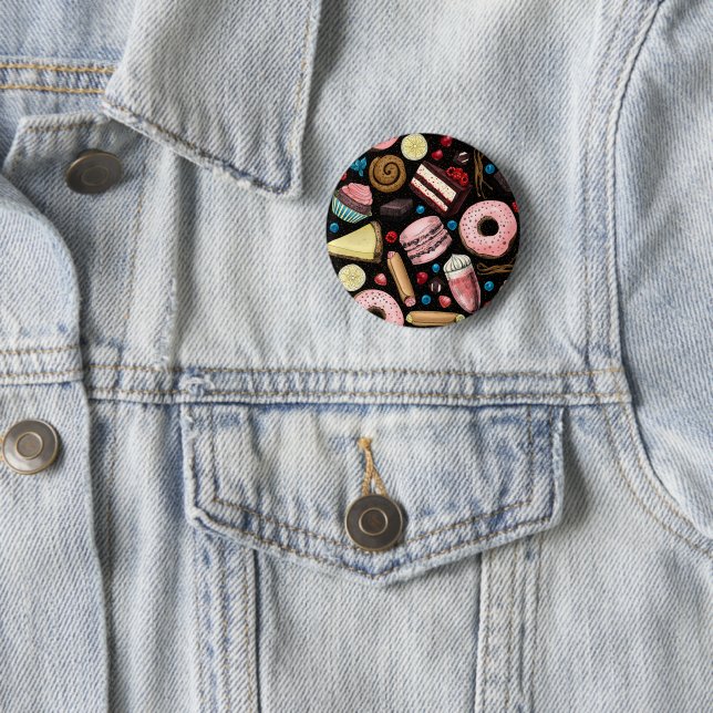 Süße Leckereien Button (Beispiel)