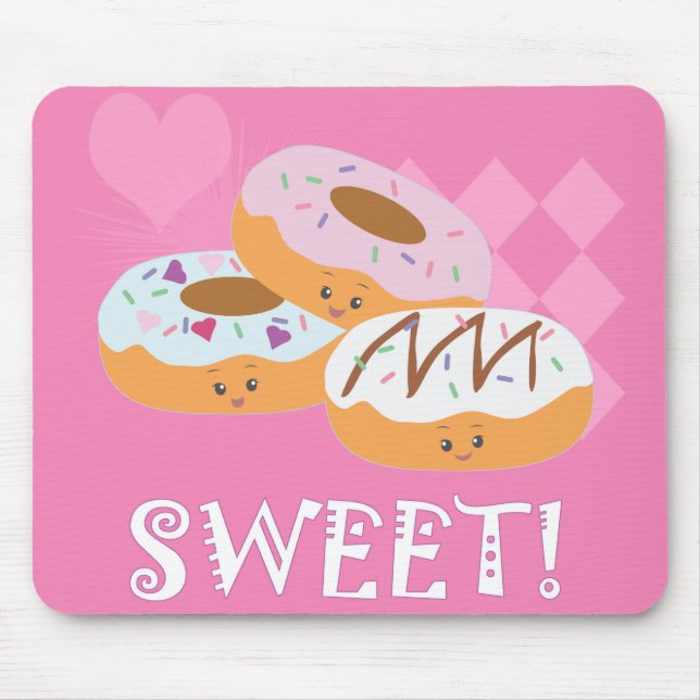 Süße Leckereien - Donuts! Mousepad (Vorne)