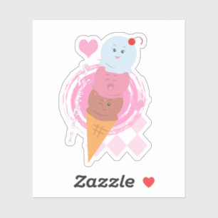Süße Leckereien - Eiscreme! Aufkleber