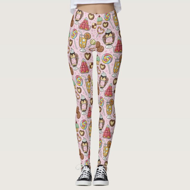 Süße Leckereien Leggings (Vorderseite)
