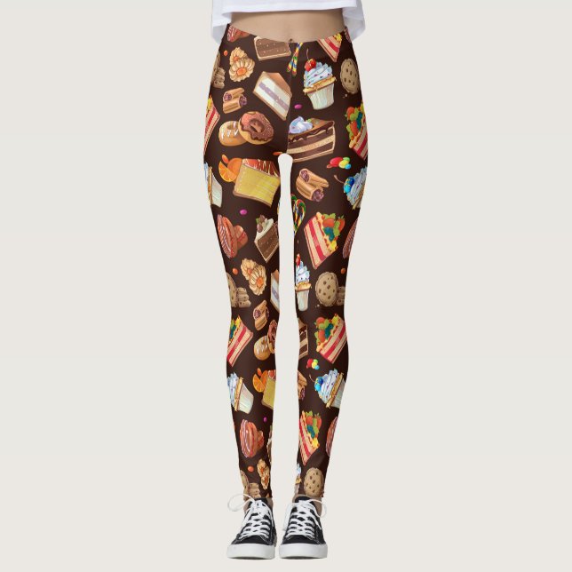 Süße Leckereien Leggings (Vorderseite)