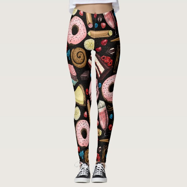 Süße Leckereien Leggings (Vorderseite)