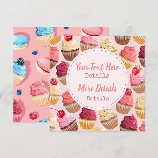 Süße Leckereien Save the Date (Vorne/Hinten)