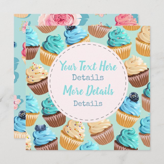 Süße Leckereien Save the Date (Vorne/Hinten)