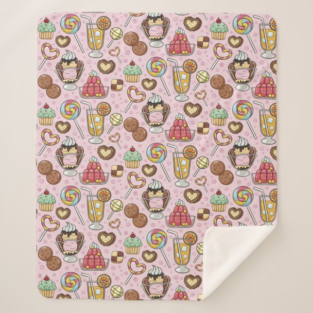 Süße Leckereien Sherpadecke (Vorderseite)