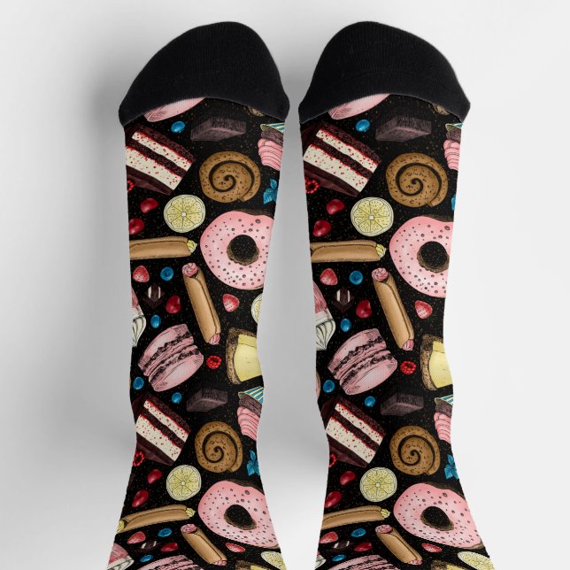 Süße Leckereien  Socken (Oben)