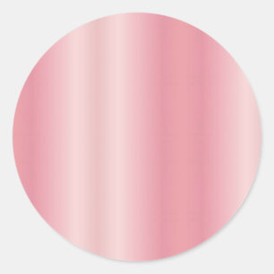 Süße leere Roségold-Initialen mit eigenem Text Runder Aufkleber