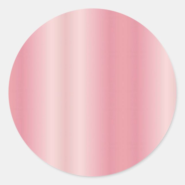 Süße leere Roségold-Initialen mit eigenem Text Runder Aufkleber (Vorderseite)