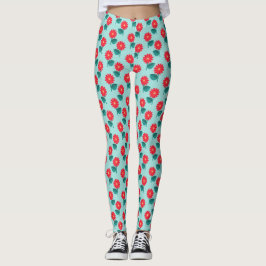 Süße Leggings mit Gänseblümchenmuster