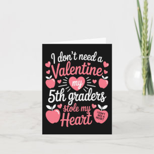 Süße Lehrer Valentinstag Karte