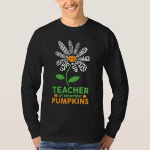 Süße Lehrerin der klügsten Kürbisse Gänseblümchen T-Shirt