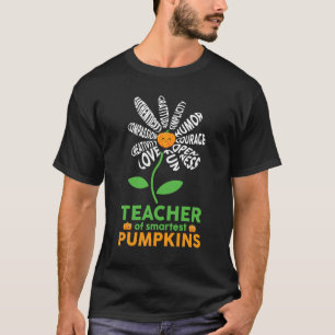 Süße Lehrerin der klügsten Kürbisse Gänseblümchen T-Shirt