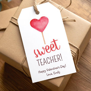 Süße Lehrerin niedliche Valentinstag Geschenk-Anhä Geschenkanhänger