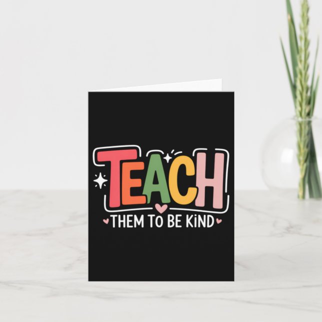 Süße Lehrerin Schule Karte (Vorderseite)