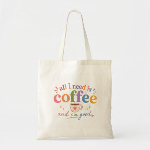 Süße Leinwand-Tasche für Kaffeeliebhaber Tragetasche