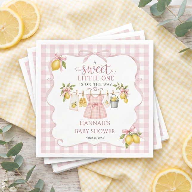 Süße Lemon Baby Shower Serviette (Von Creator hochgeladen)