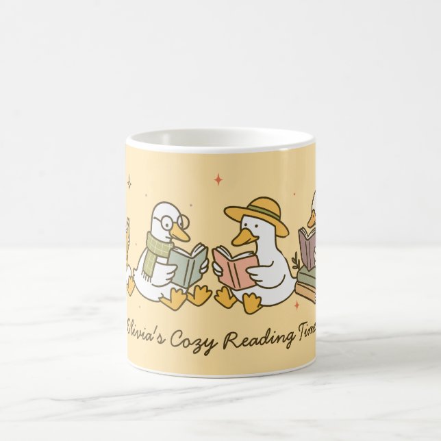Süße Lesegans-Tasse Kaffeetasse (Mittel)