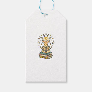 Süße lesende Giraffe Buchliebhaber Vintage-Shirt D Geschenkanhänger
