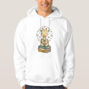 Süße lesende Giraffe Buchliebhaber Vintage-Shirt D Hoodie