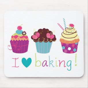 Süße Liebe-backendes kleine Kuchen mousemat der Mousepad