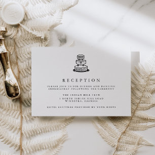 Süße Liebe   Beilage zur Hochzeitsempfang-Karte Einladung
