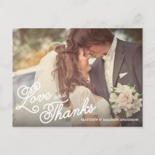 SÜSSE LIEBE & DANKSAGUNG HOCHZEIT DANKSAGUNGSKAR POSTKARTE