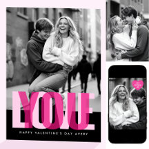 Süße Liebe dich 3 Fotos Valentinstag Schwarz Rosa