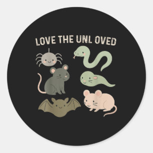 Süße Liebe Die unbeliebte Taube Ratte Frosch Lusti Runder Aufkleber
