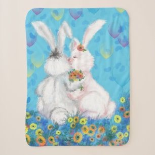 Süße Liebe - Kiss - Hug Sherpadecke