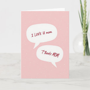 Süße Liebe Mama Karte