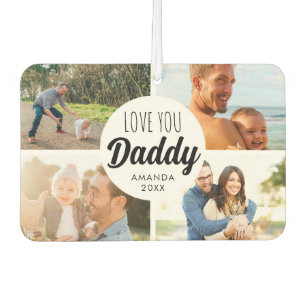 Süße Liebe, 'Papa' individuelles Fotocollage Autolufterfrischer