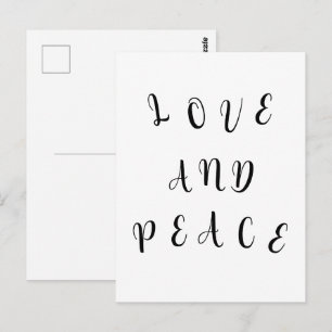 Süße Liebe und Frieden Postkarte